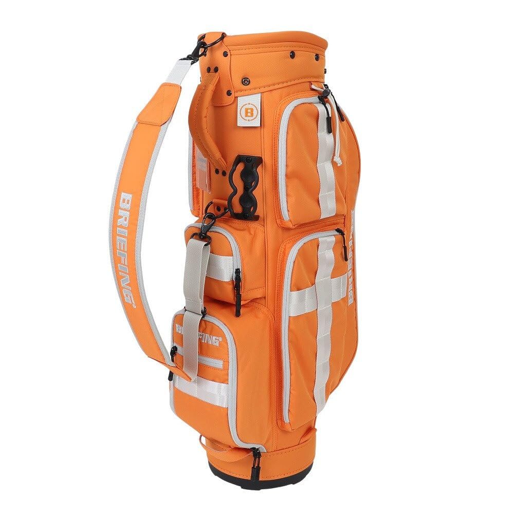 【新品】BRIEFING GOLF CR-6 オレンジ キャディバッグ 8.5型 新品】BRIEFING GOLF CR-6 オレンジ キャディバッグ 8.5型